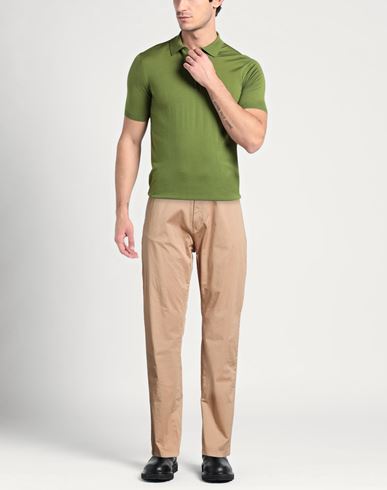 Man Pants Camel Size 32 Cotton, Elastane