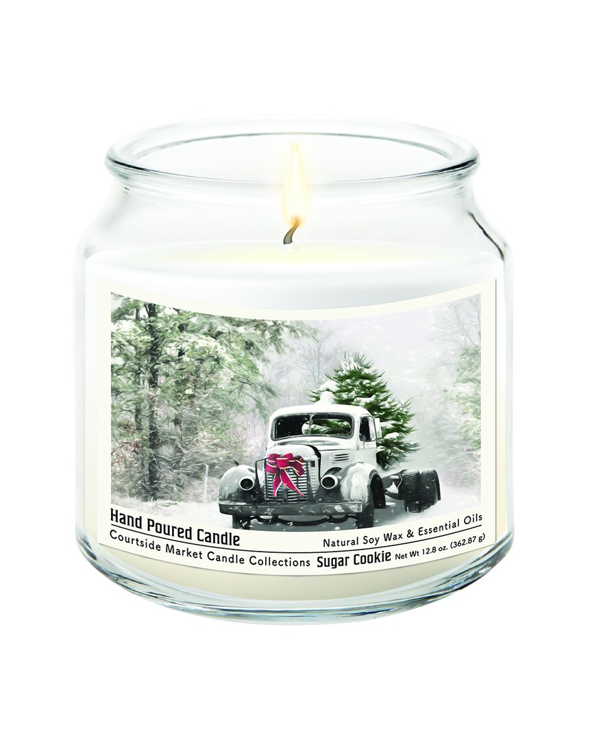 Snowy Christmas Truck Hand-Poured Soy Wax Candle