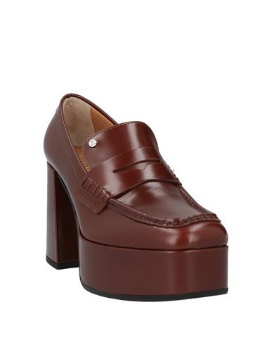 Woman Loafers Brown Size 8 Leather