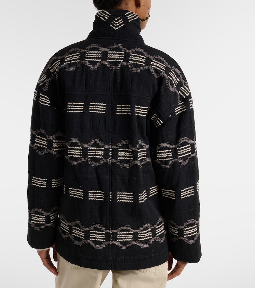 Qayla cotton-blend jacquard jacket