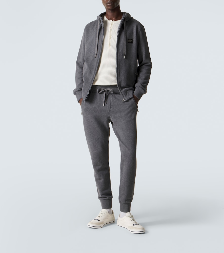 Cotton jersey hoodie
