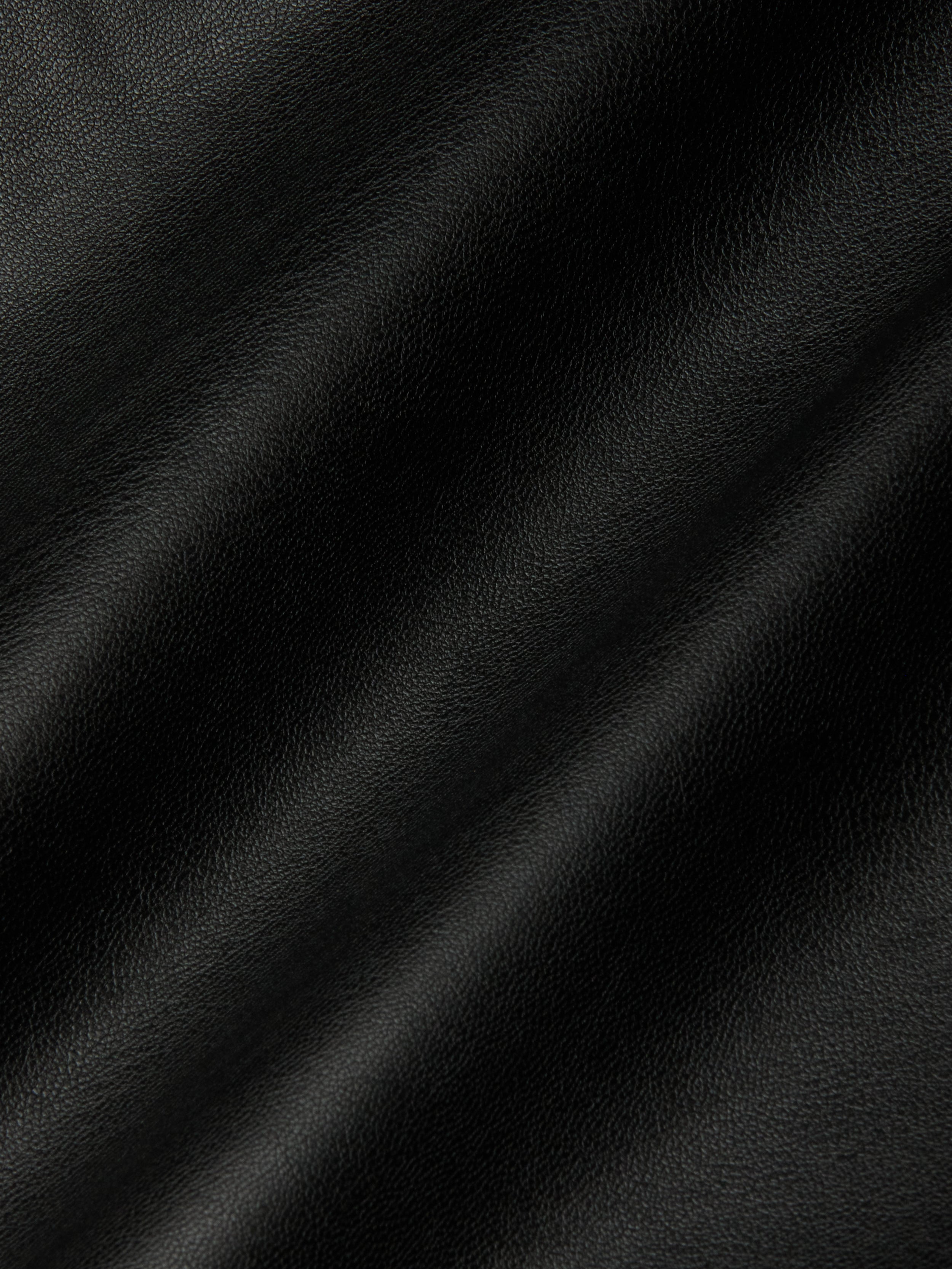 Milann Vegan Leather Skirt In Black/gold