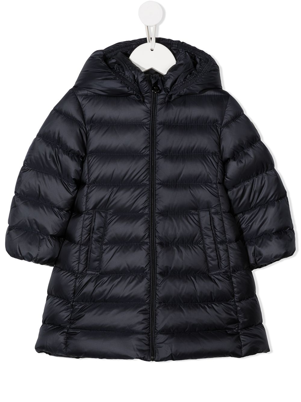 Feather down hooded jacket - Blue