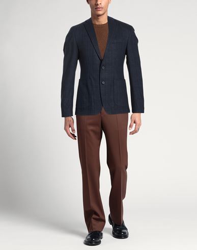 Man Blazer Midnight blue Size 38 Polyester, Viscose, Elastane