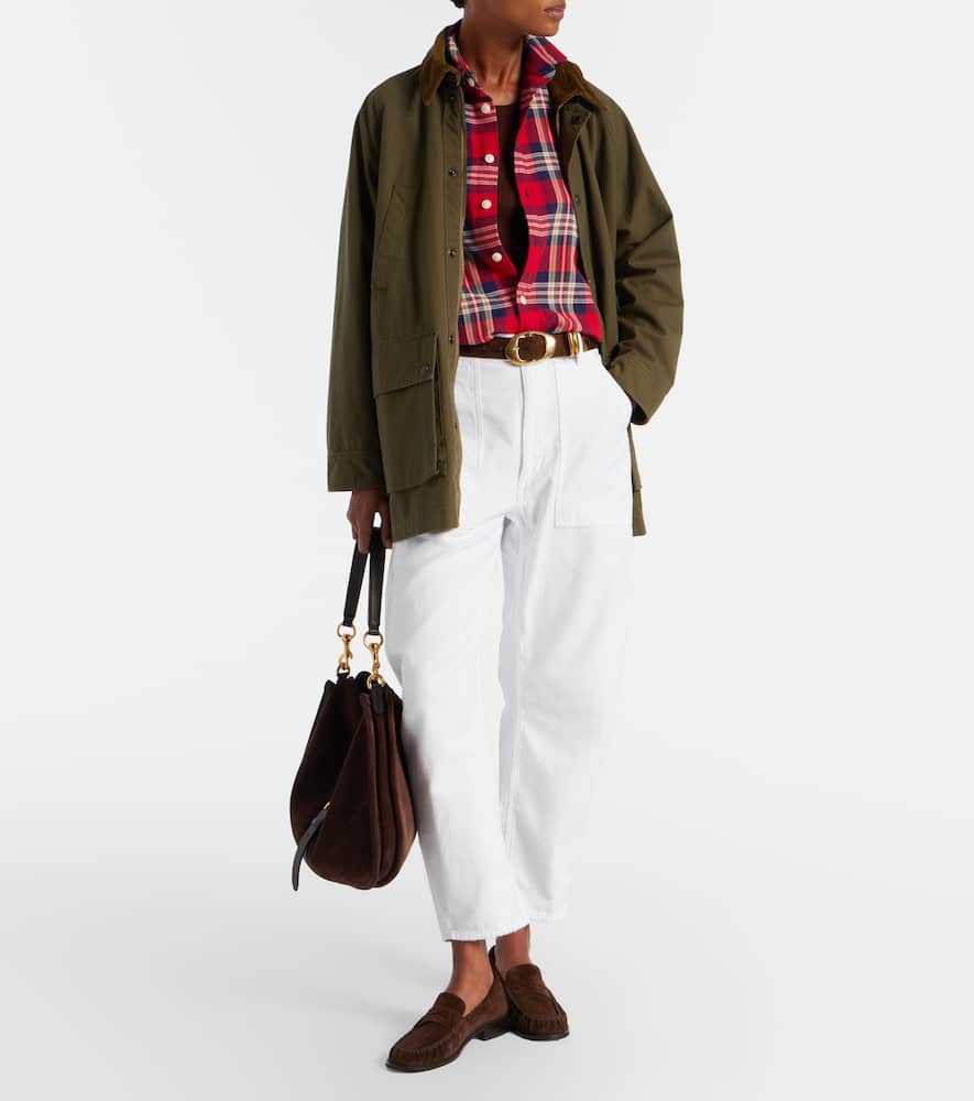 High-rise barrel-leg jeans