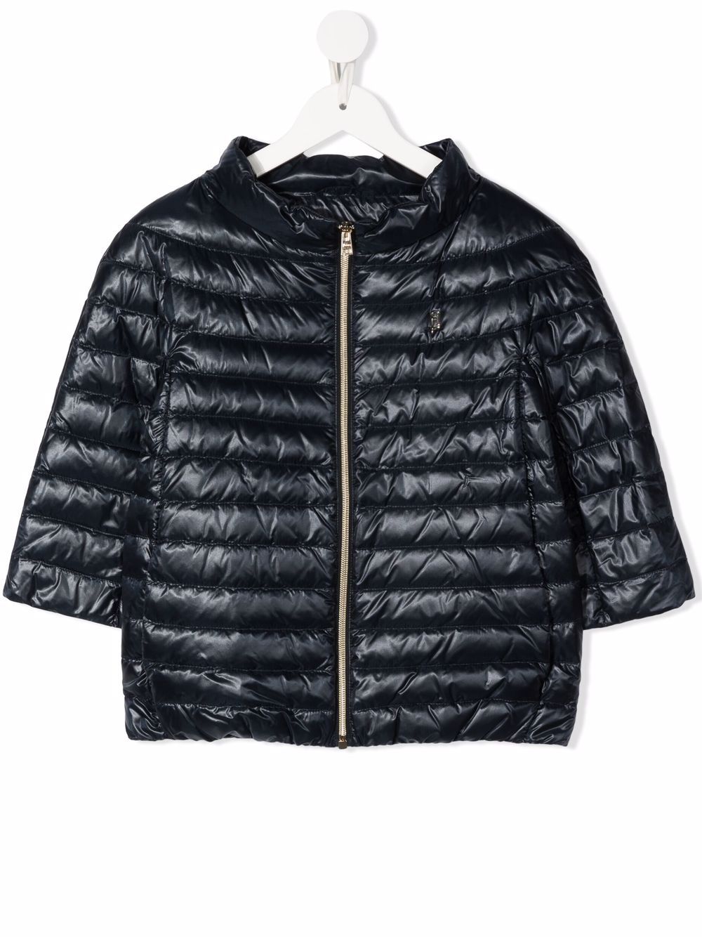 Padded zipped coat - Blue