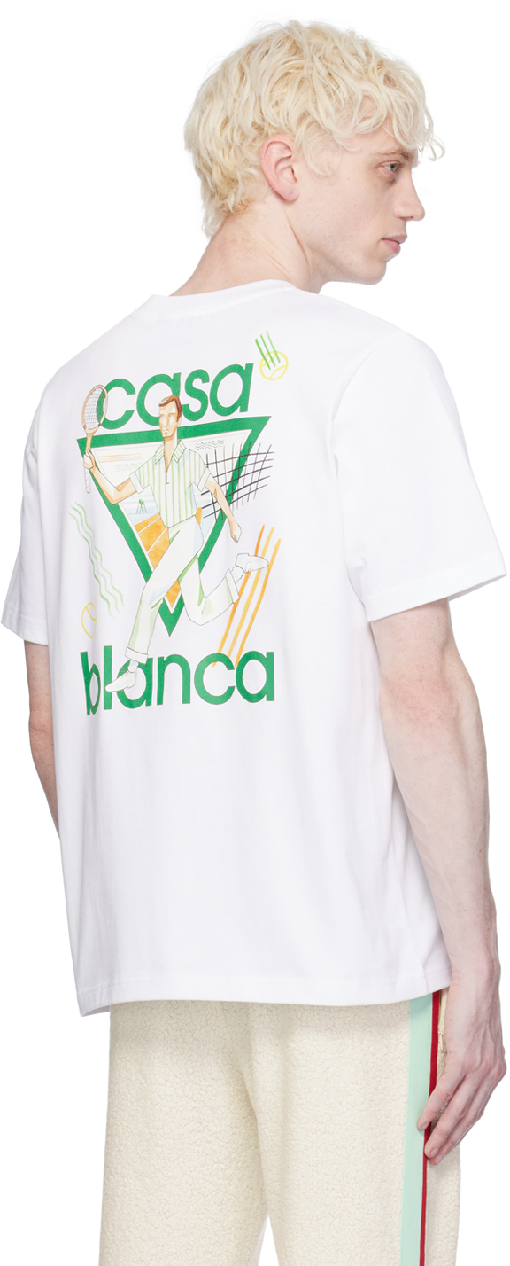Casablanca SSENSE Exclusive White 'Le Jeu' T-Shirt