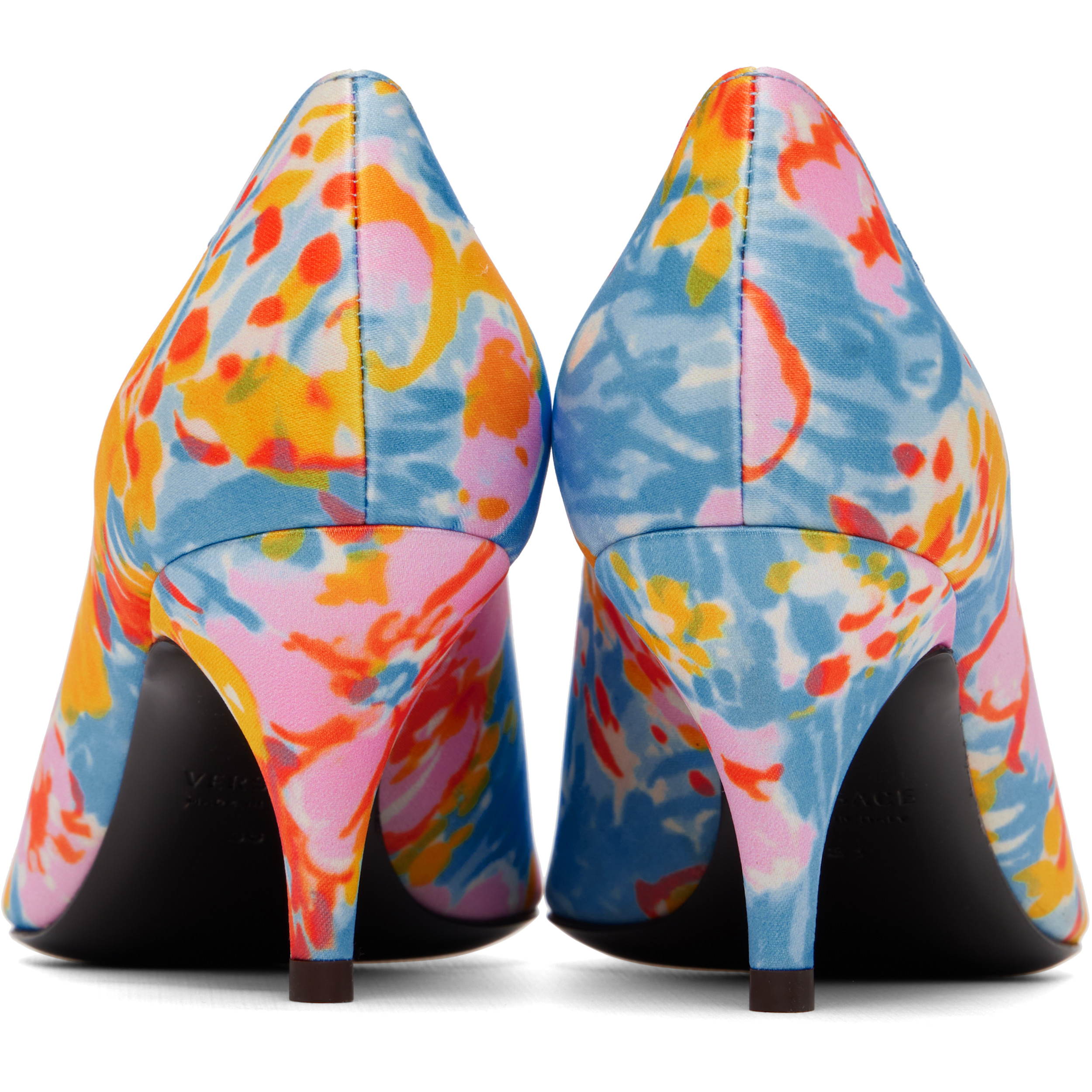 Multicolor Tina Printed Duchesse 65 Heels