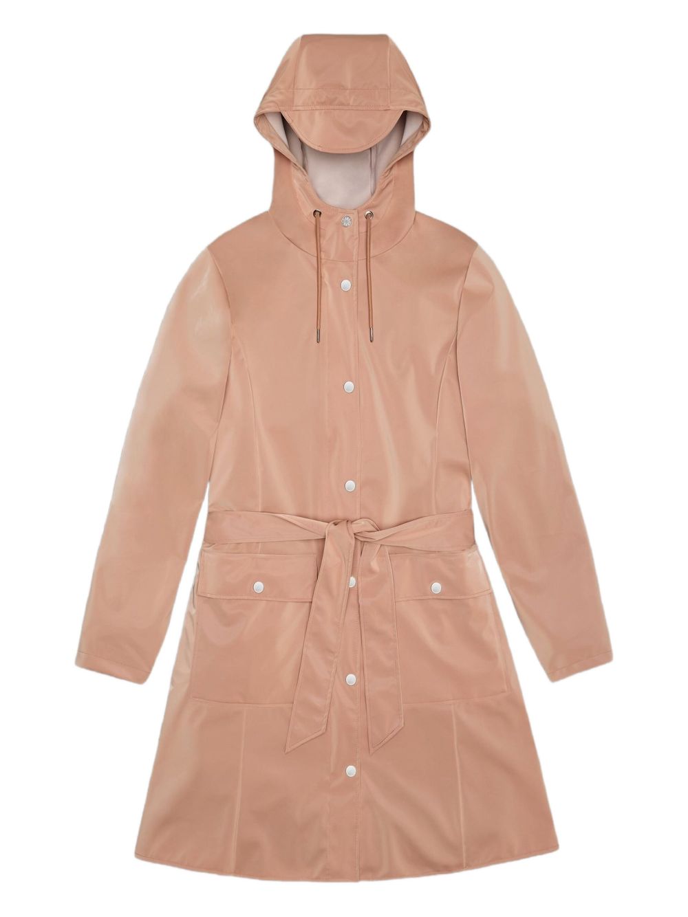 Hooded trench coat - Pink
