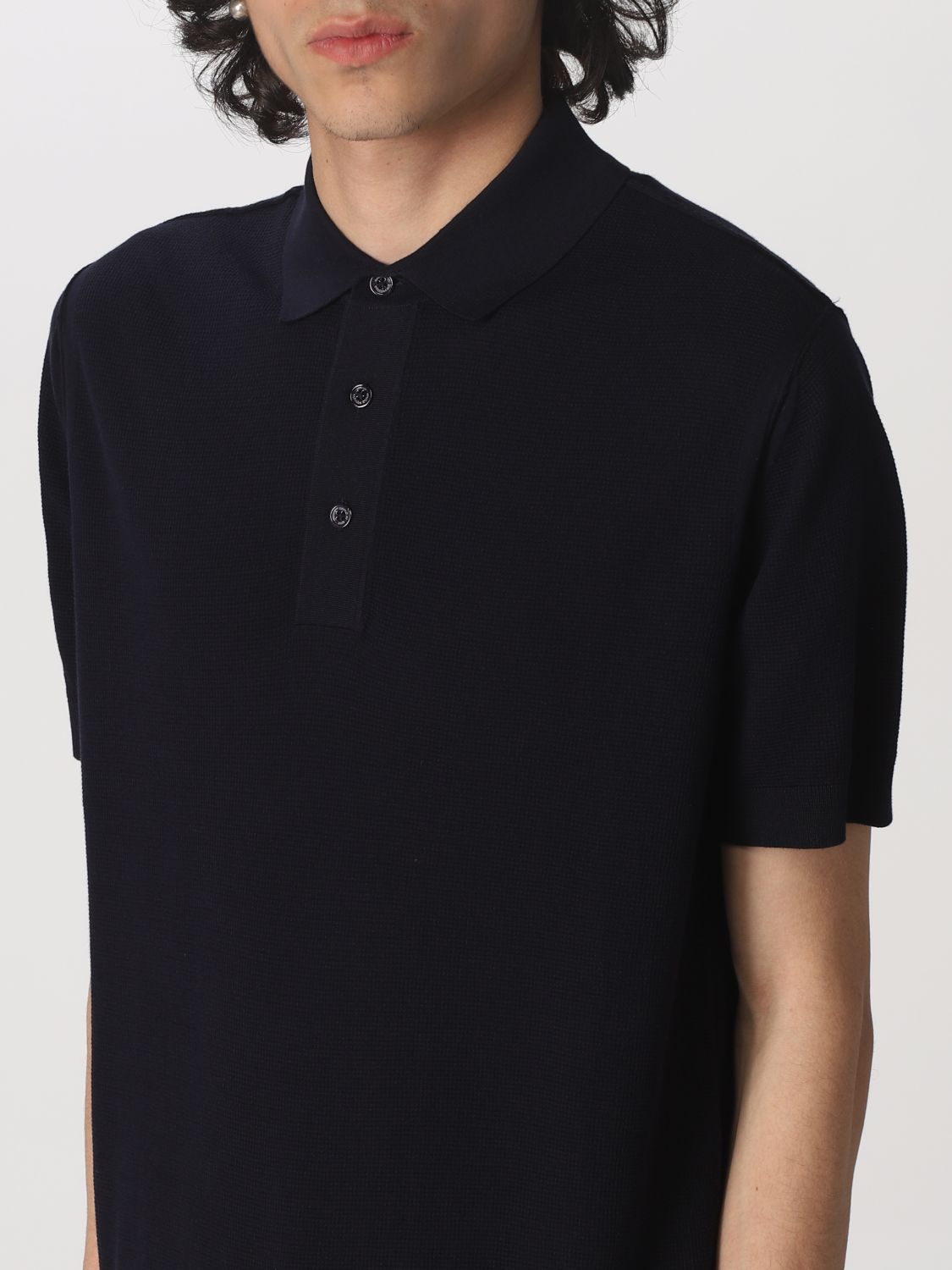 Polo Shirt Men colour Blue