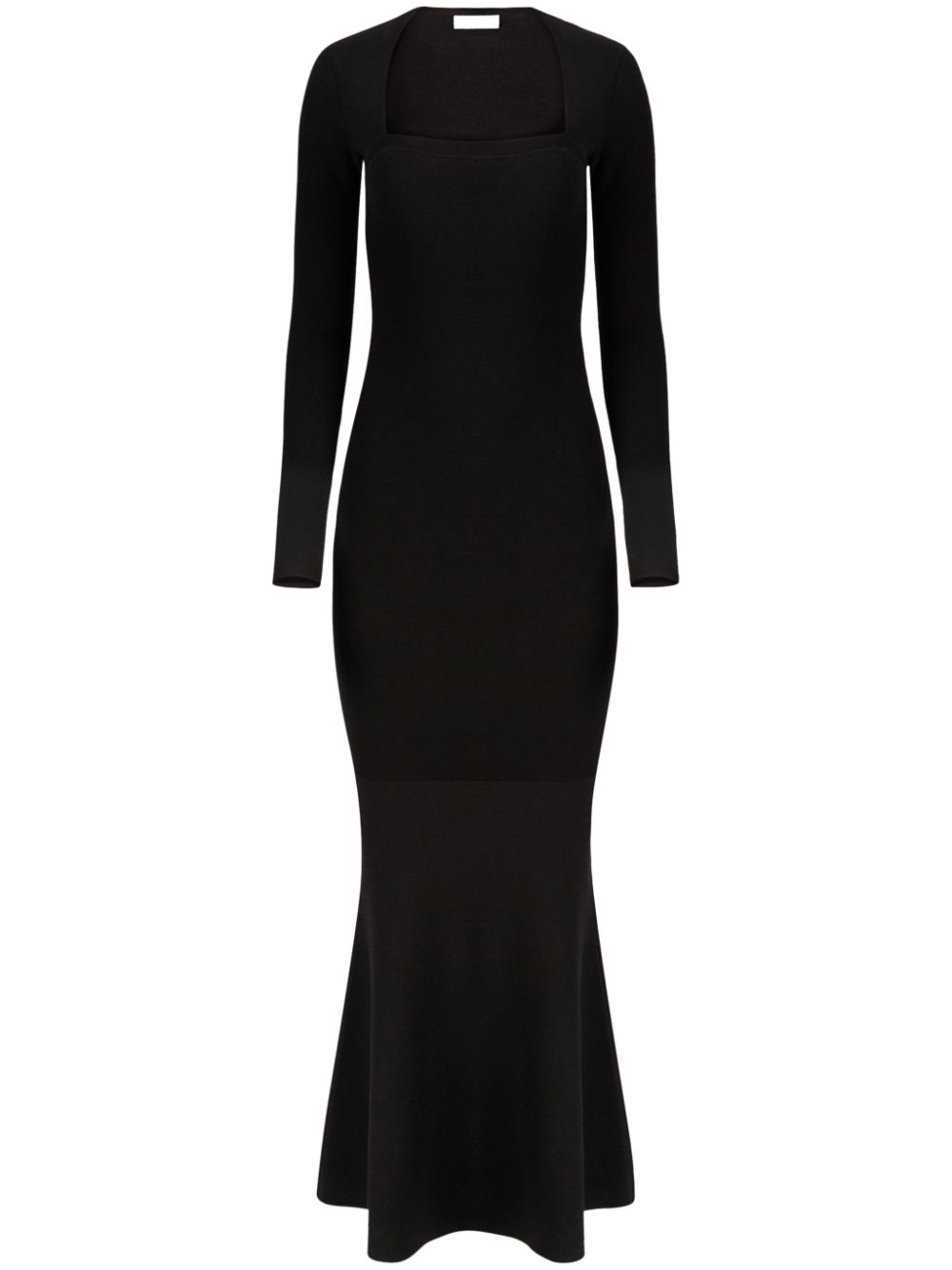 Wool-blend mermaid dress - Black