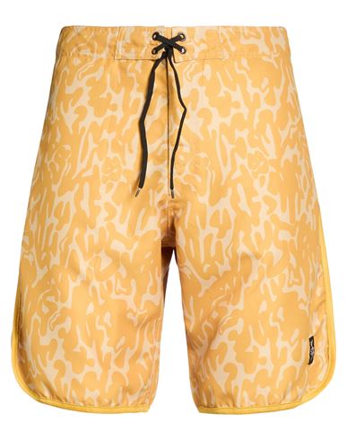 Man Shorts & Bermuda Shorts Marigold Size L Polyester