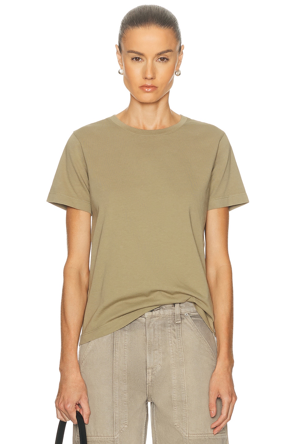 GRLFRND Small Tee in Olive. - XS also in L, M, S