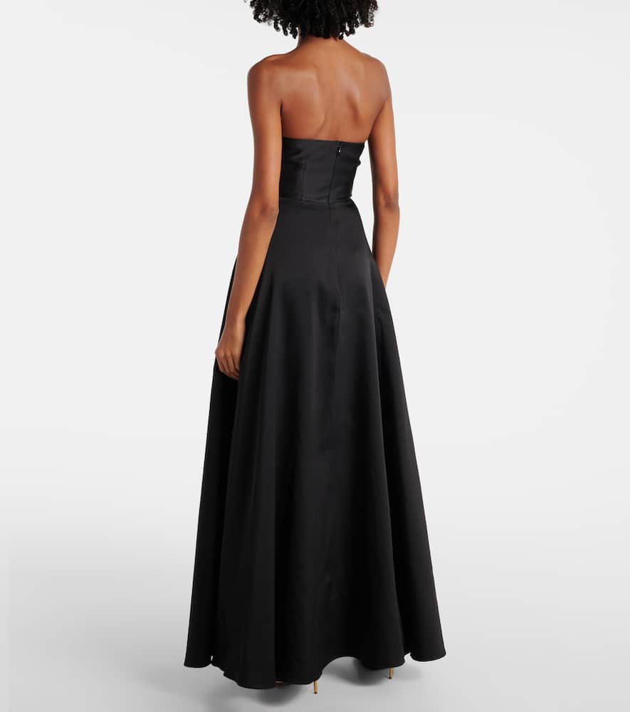 Roland Mouret Strapless taffeta gown