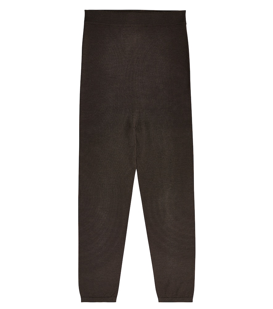 Wool blend leggings