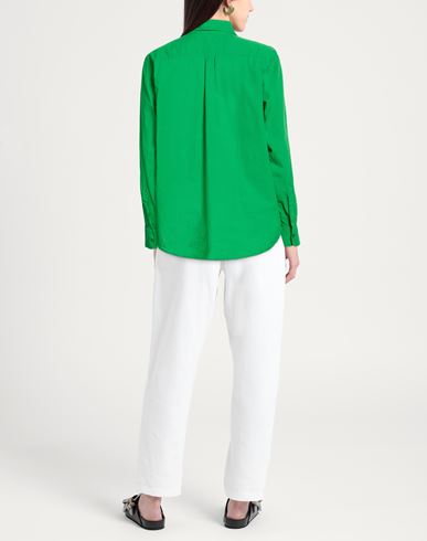 Woman Shirt Green Size L Cotton