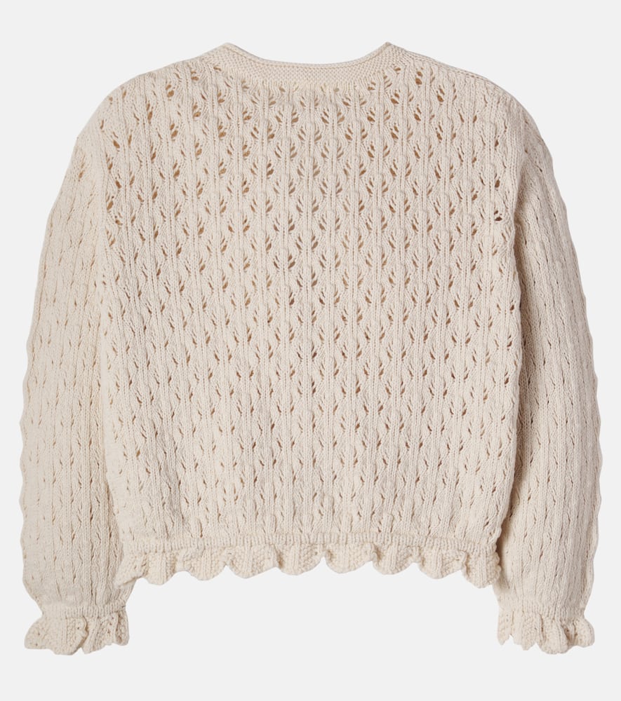 Ivy open-knit cotton cardigan