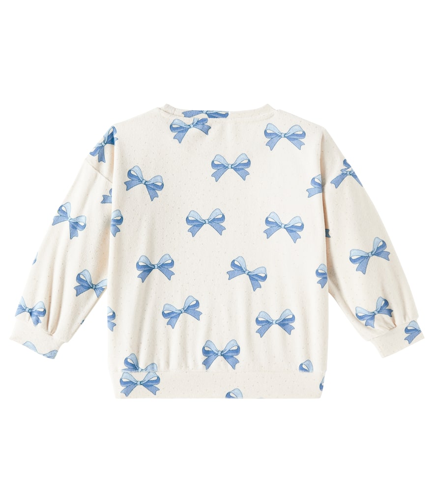 Konges Sløjd Itty bow-detail cotton-blend sweatshirt