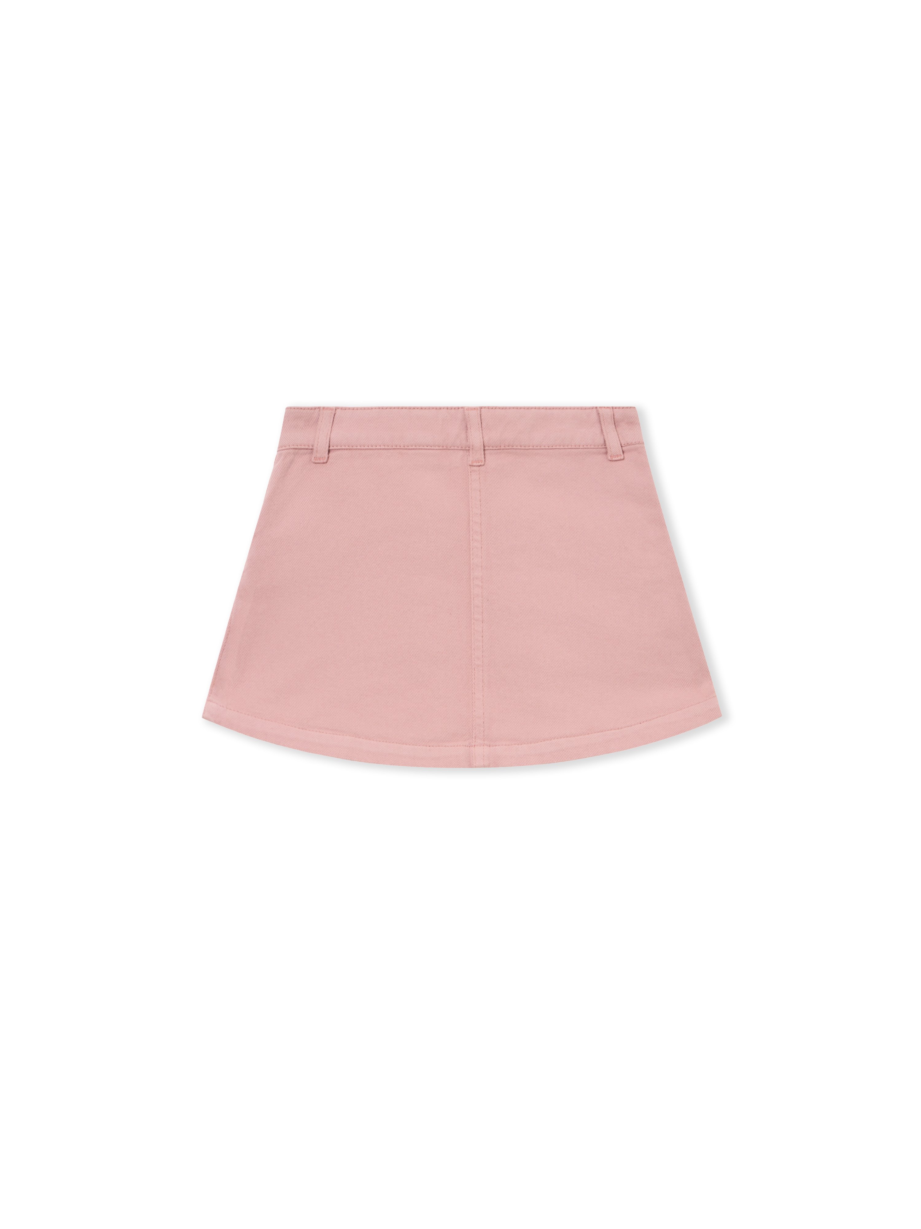 Satin Patch Cargo Skirt