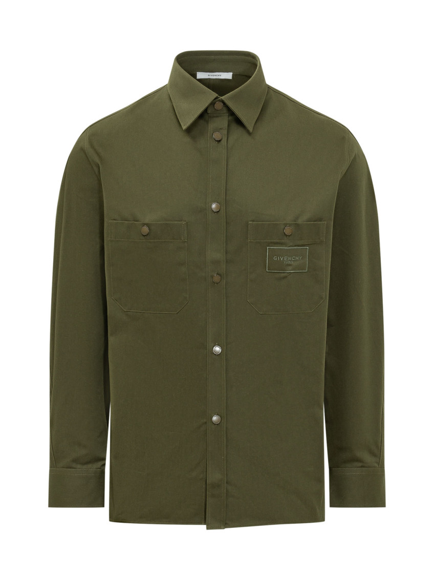 Olive Regular Solid Shirt