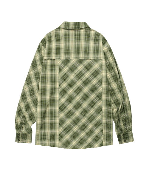 UNBALANCE CHECK SHIRTS GREEN