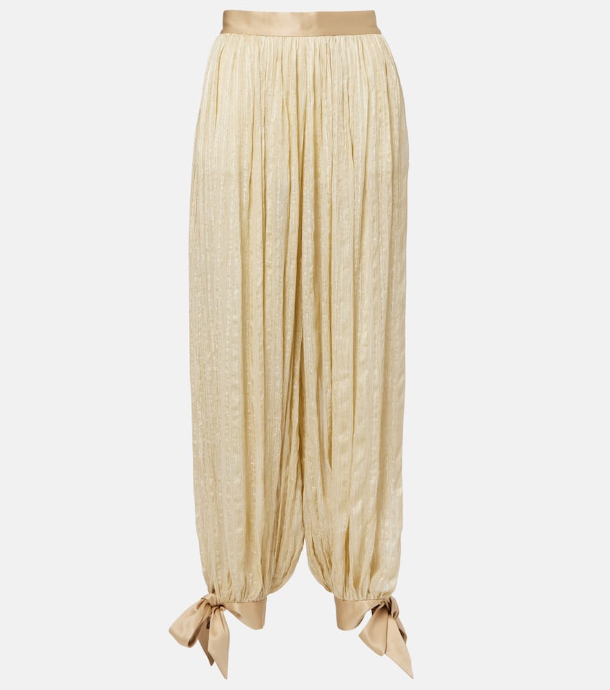 Striped balloon pants