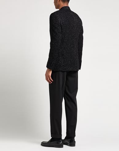 Man Blazer Black Size 42 Polyamide, Wool, Acrylic, Silk