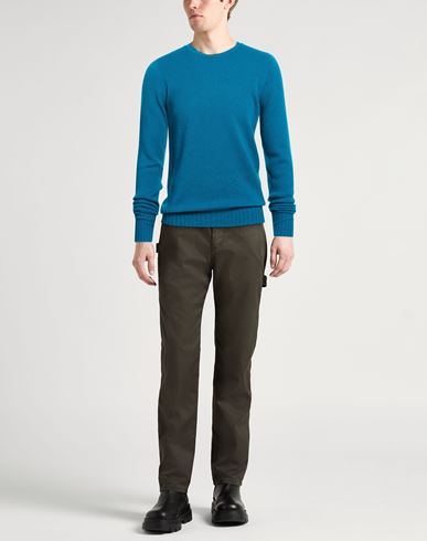 Man Sweater Turquoise Size 36 Lambswool