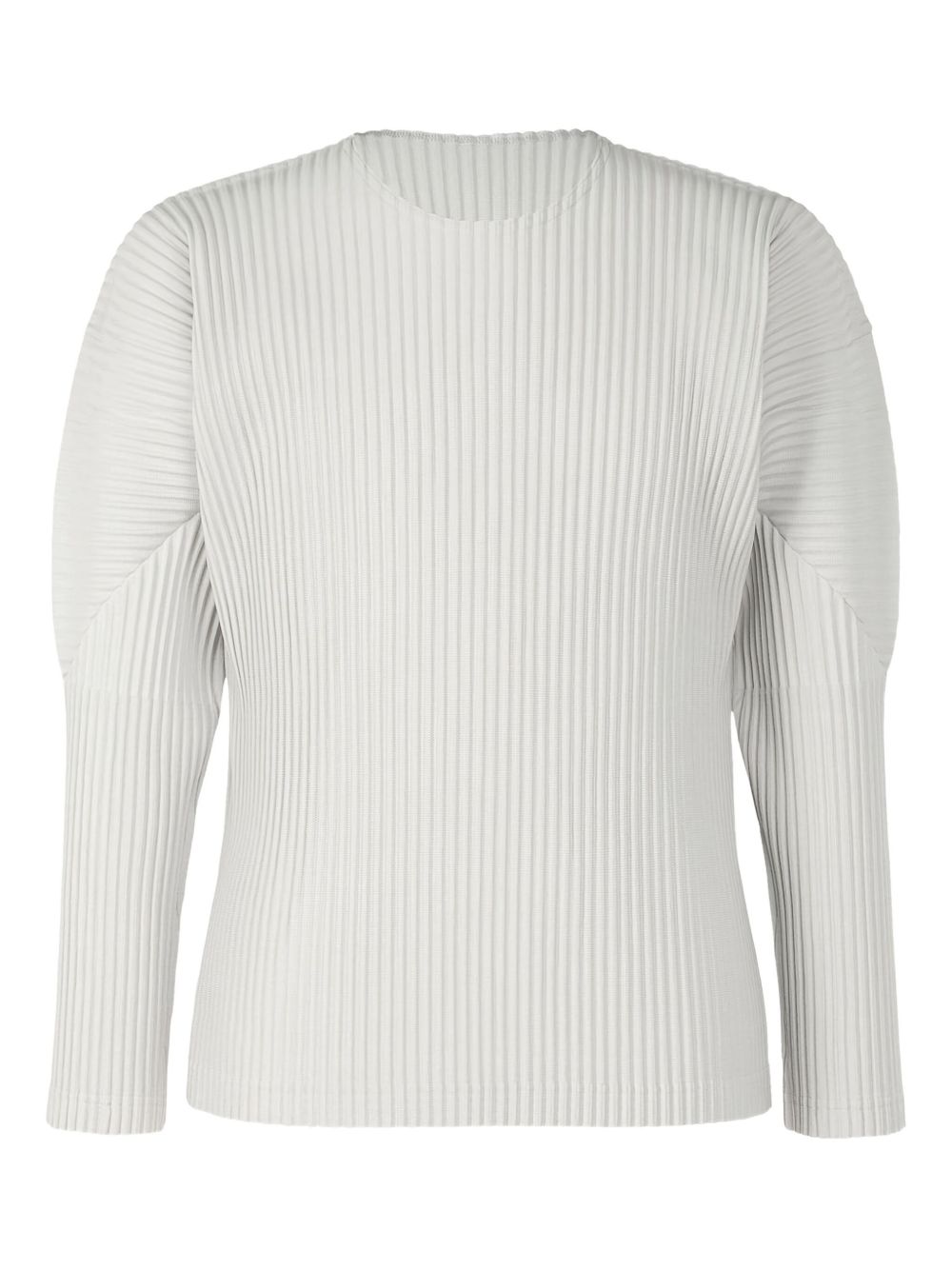 Pleated long-sleeve T-shirt - Black