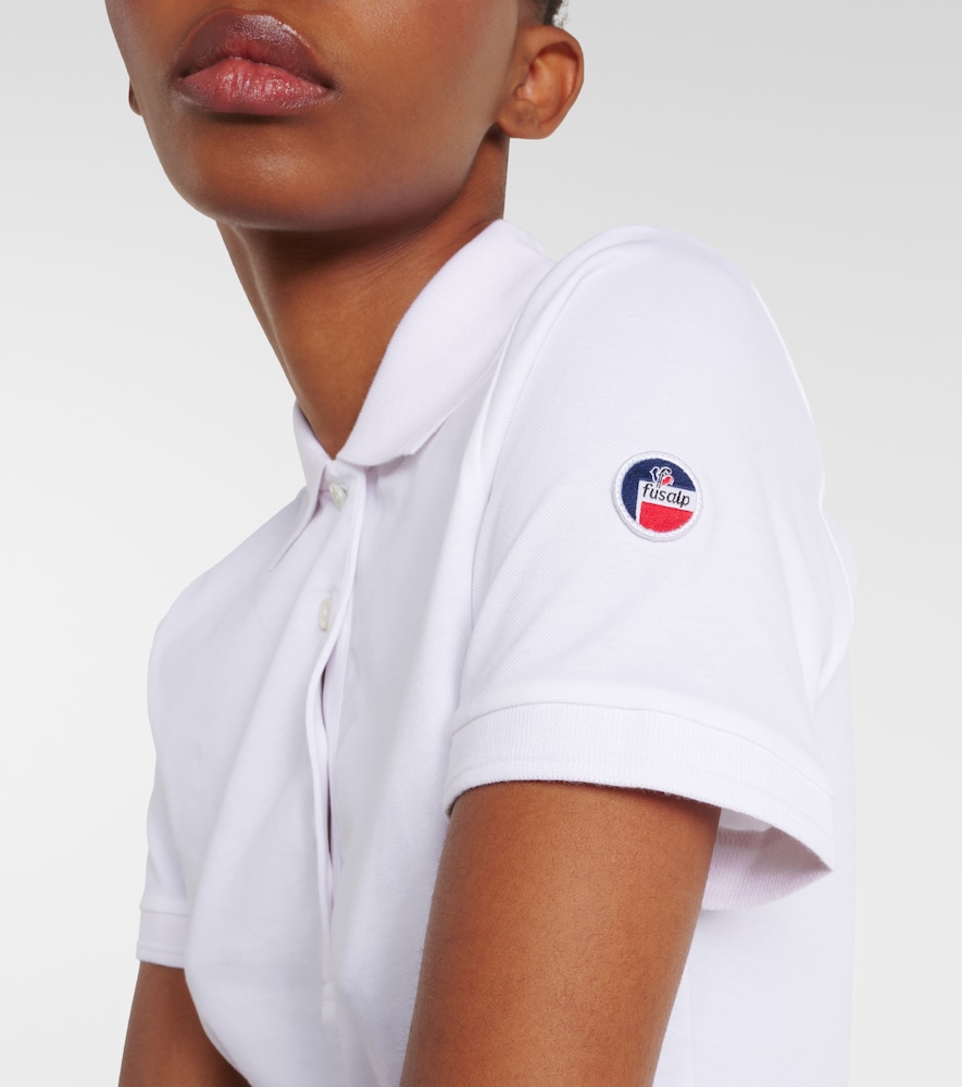 Agathe cotton-blend polo shirt