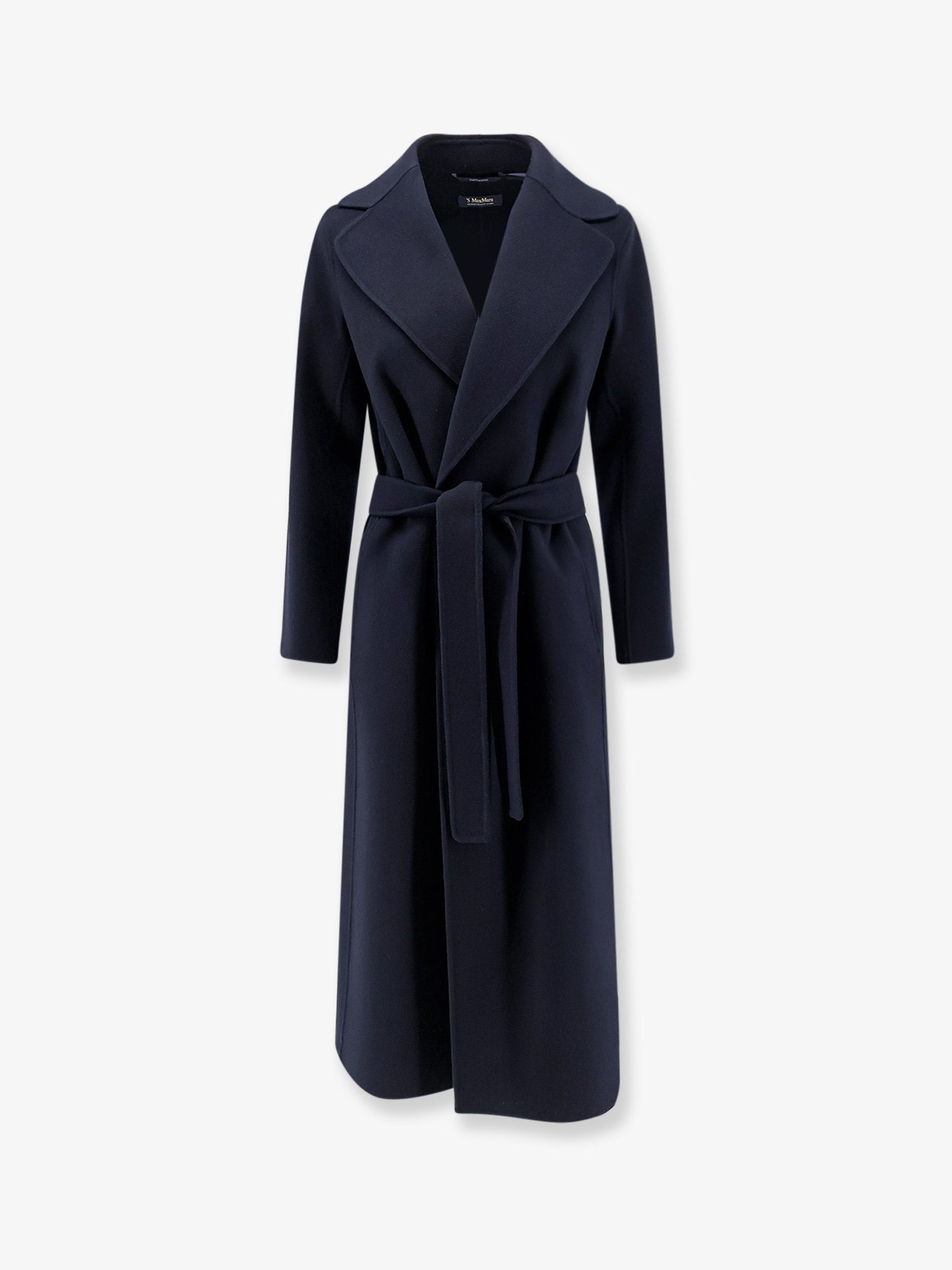 Virgin Wool Coat — Navy