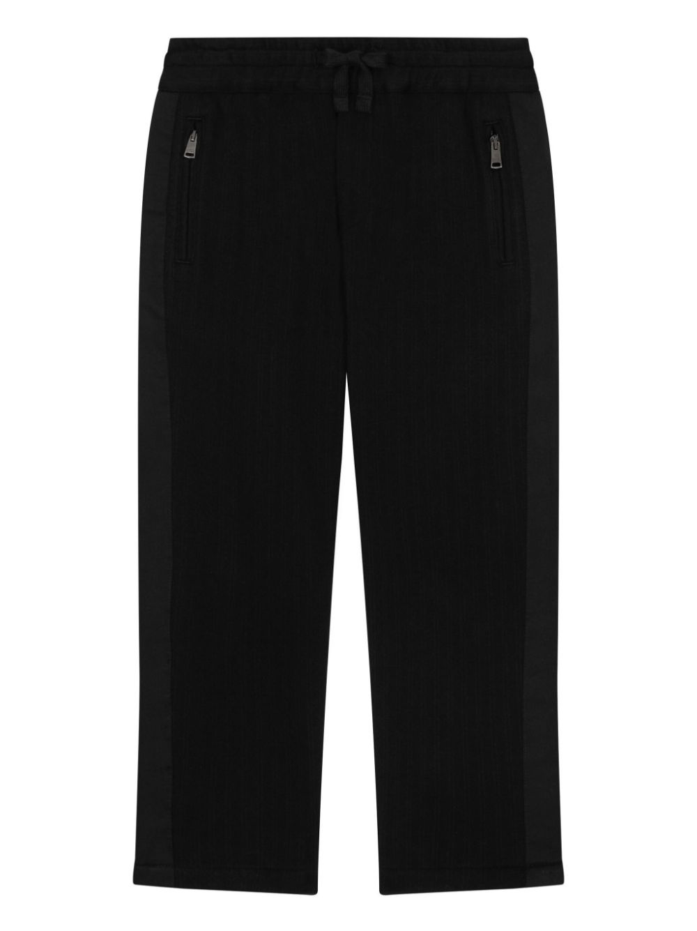 Side panel-logo plaque joggers - Black