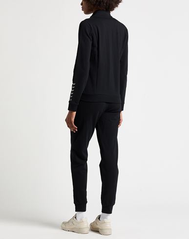 Woman Tracksuit Black Size XL Cotton, Elastane