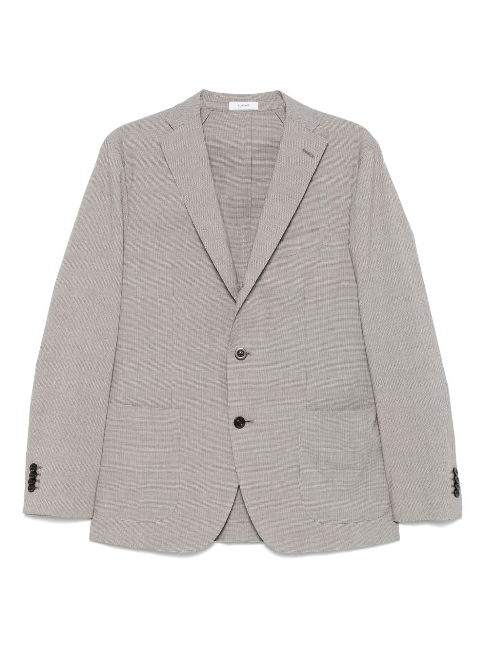 Boglioli houndstooth-pattern blazer - Grey