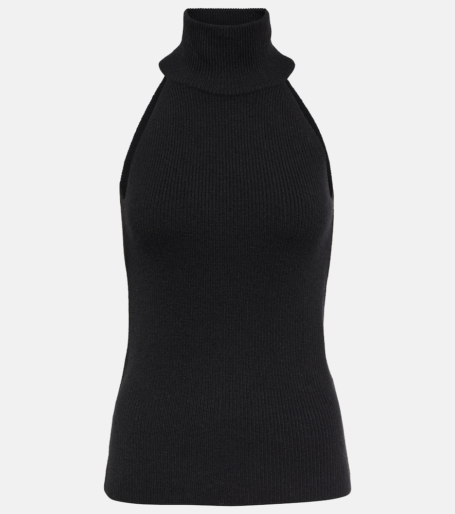 Freya turtleneck cashmere tank top