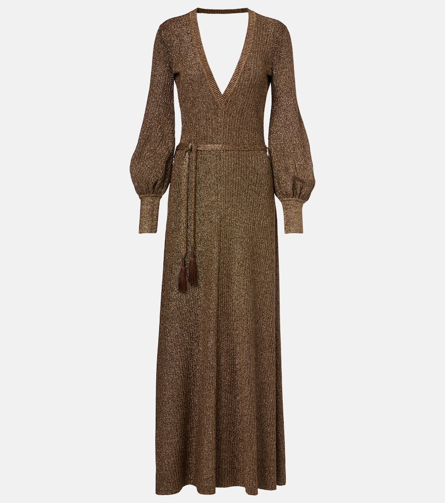 Open-back maxi dress