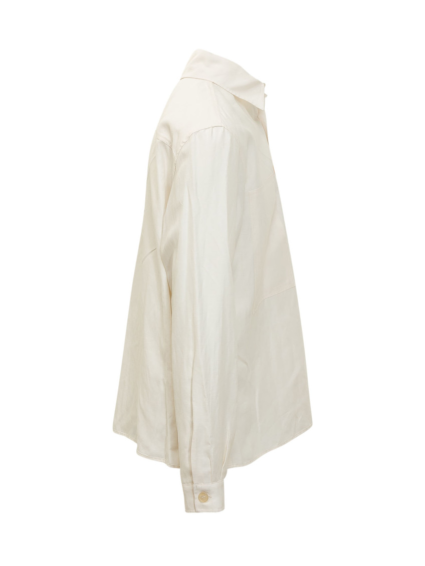 White Regular Solid Shirt