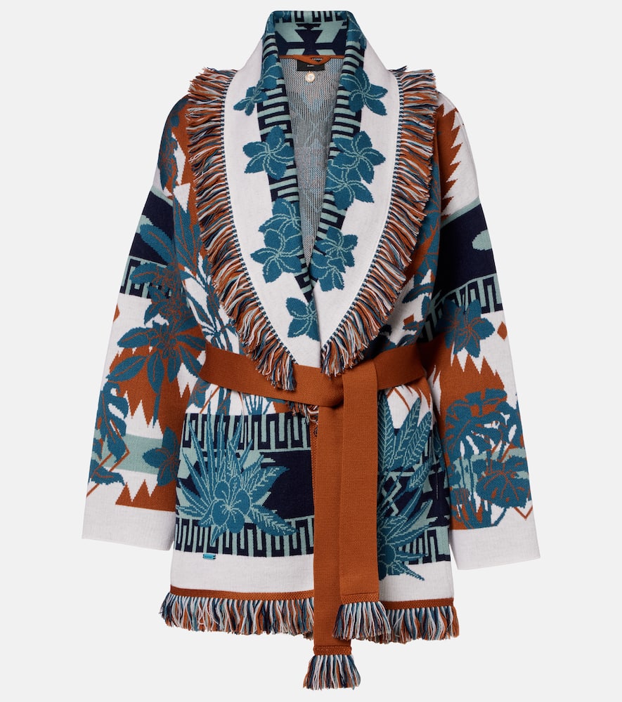 Island Soul jacquard wool cardigan