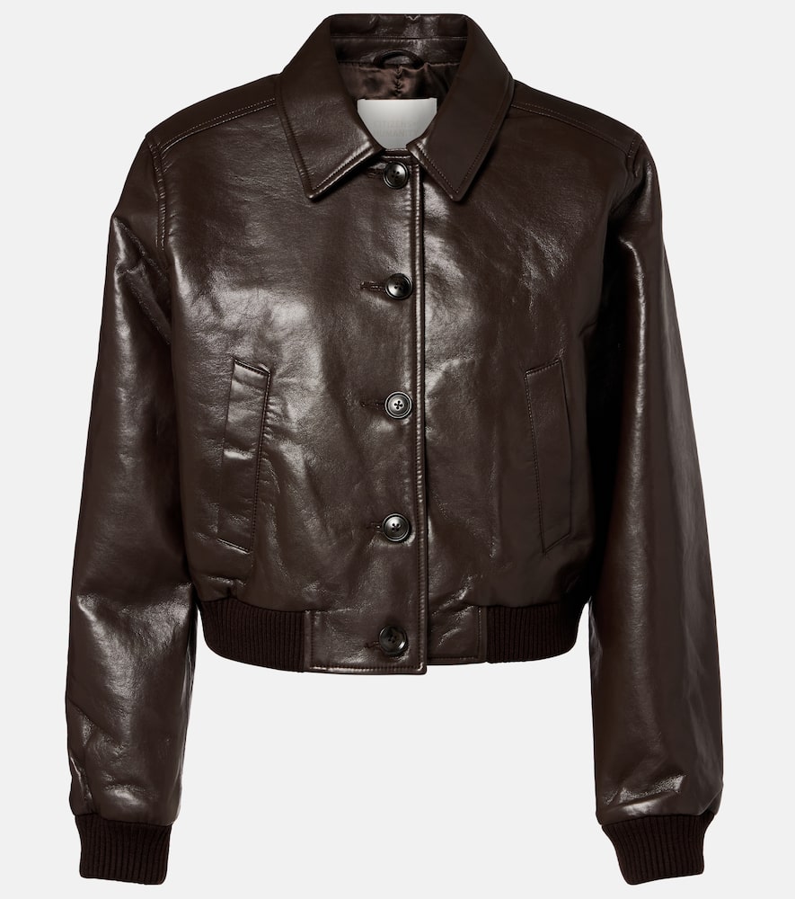 Lola leather bomber jacket