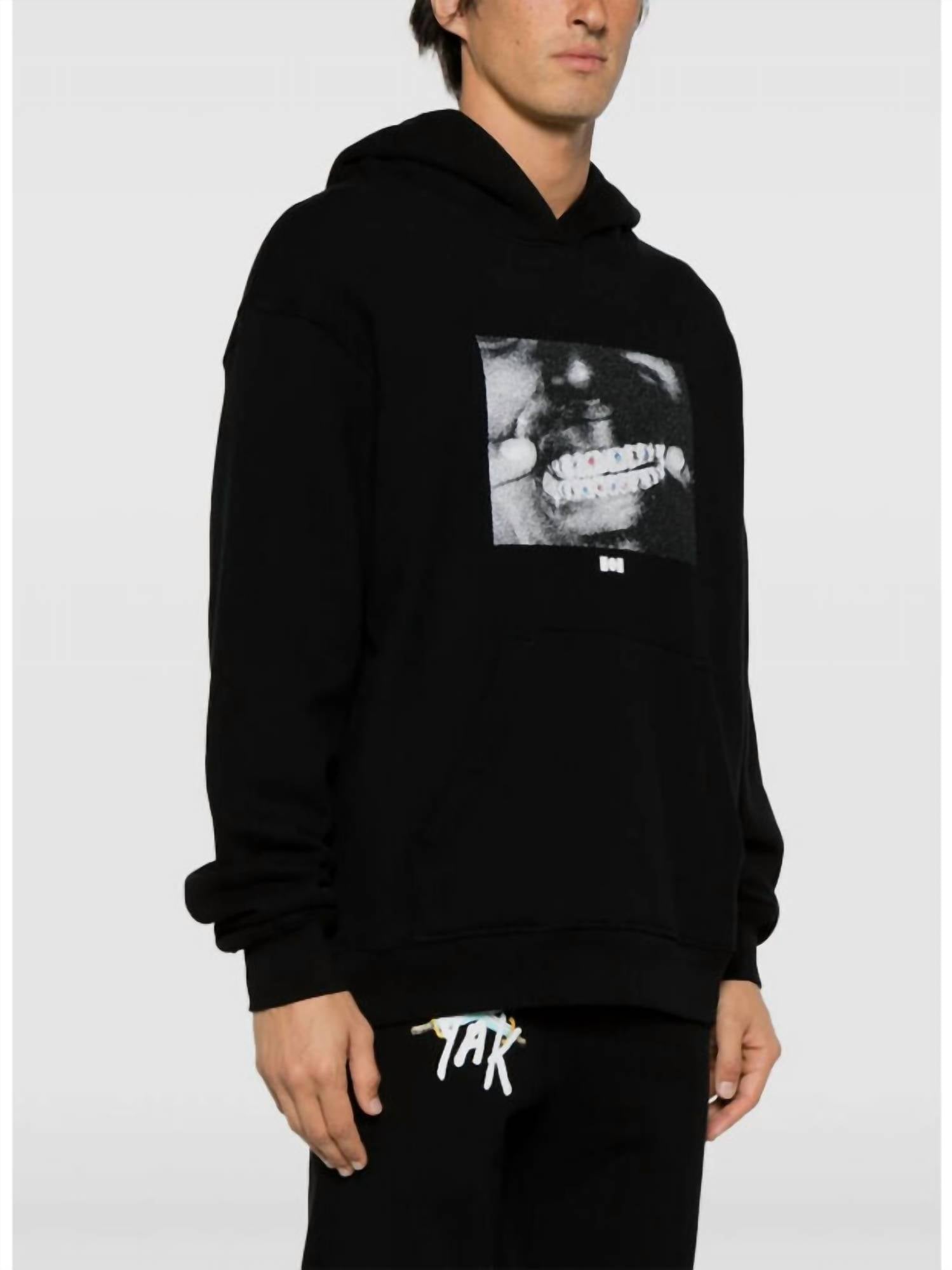 Kodak Crystal Grillz Hoodie In Black