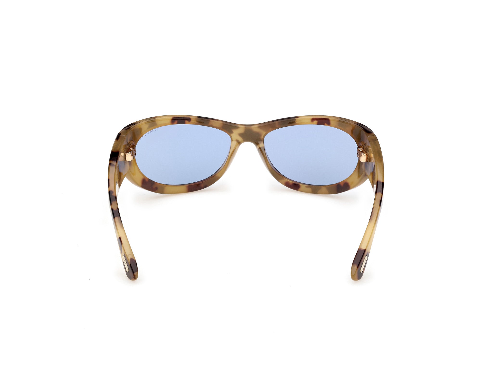 TOM FORD Woman TOM FORD FT1365 LEONA-02 56V Sunglasses Injected Havana Blue Cat Eye Norma