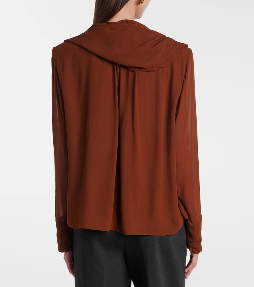 Sheer Twist georgette blouse