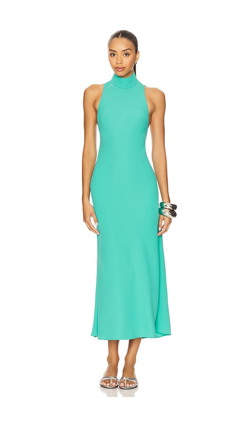 Amanda Uprichard KLEID DUPONT in Teal. Größe XS. Also in L, M