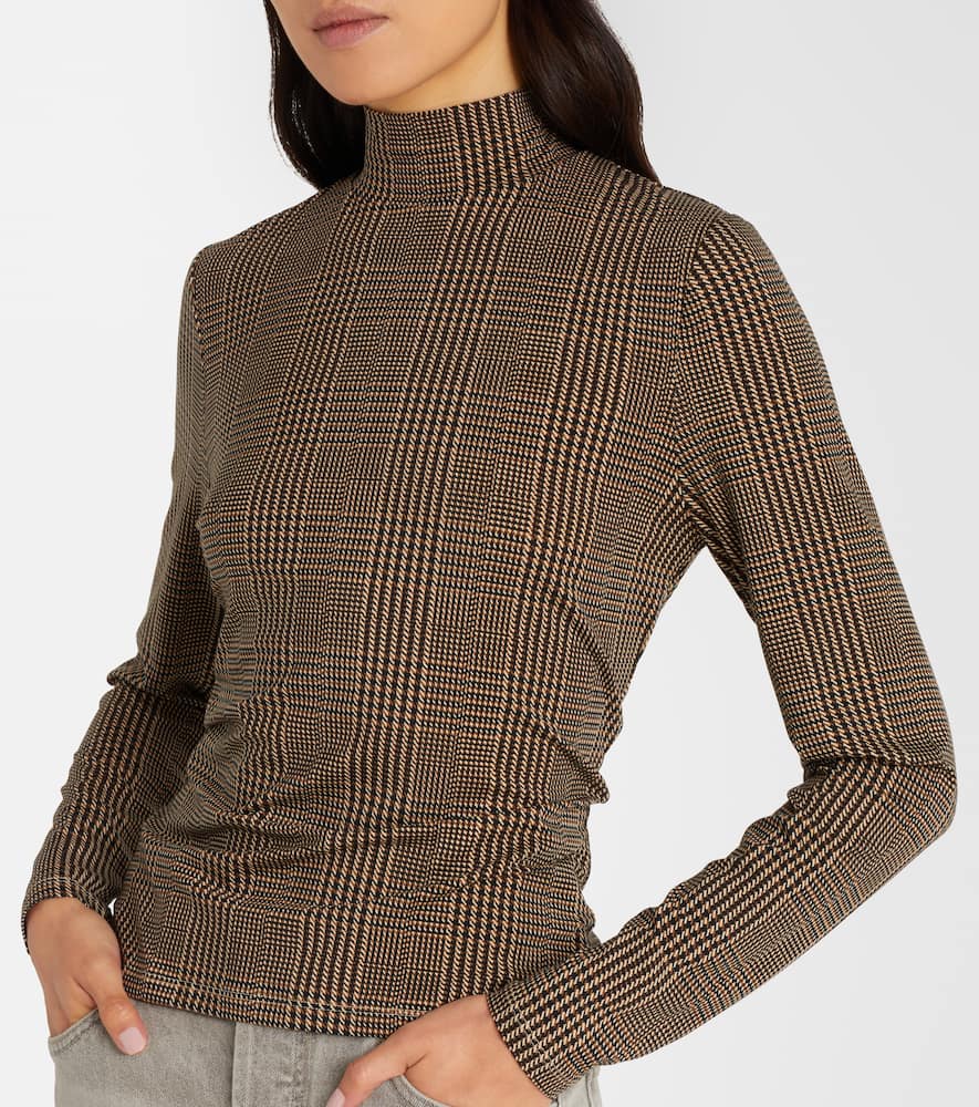 Nate houndstooth jersey top