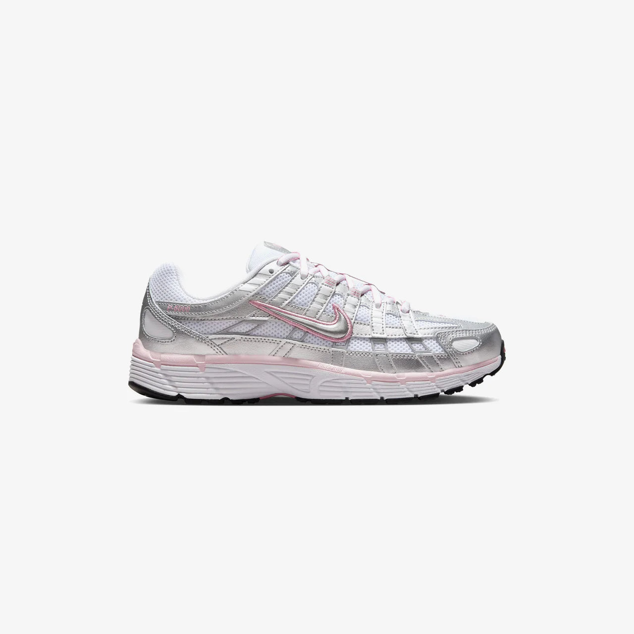Nike Women's P-6000 - WHITE/MTLC SILVER-ELEMENTAL PINK-BLACK - unisex