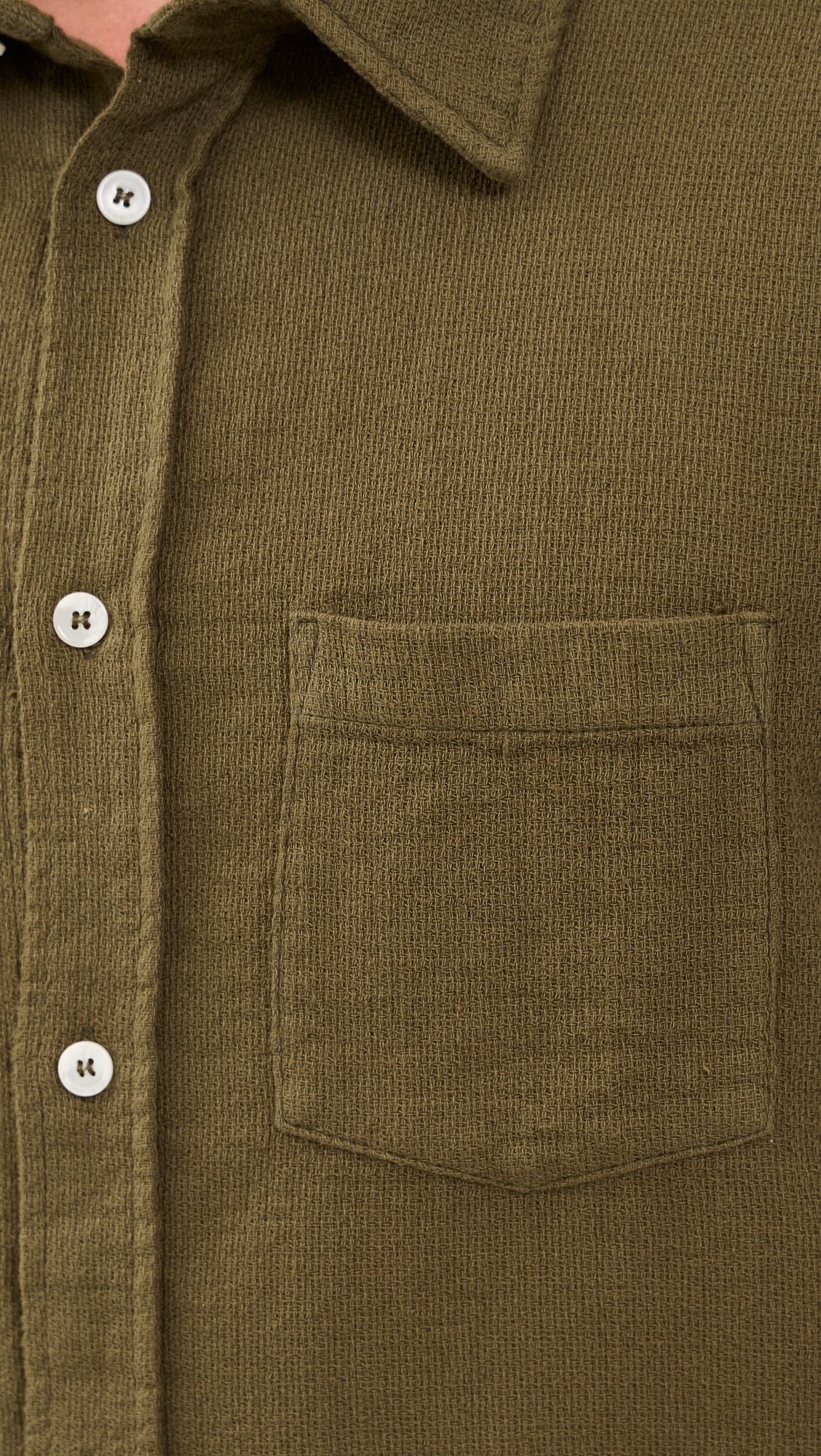 Atlas Button Down Shirt Moss