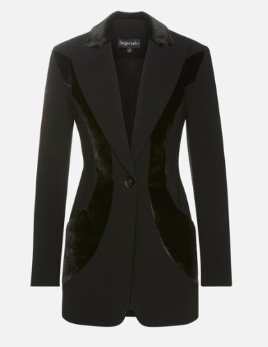 Mixed-Media Sculptured Blazer