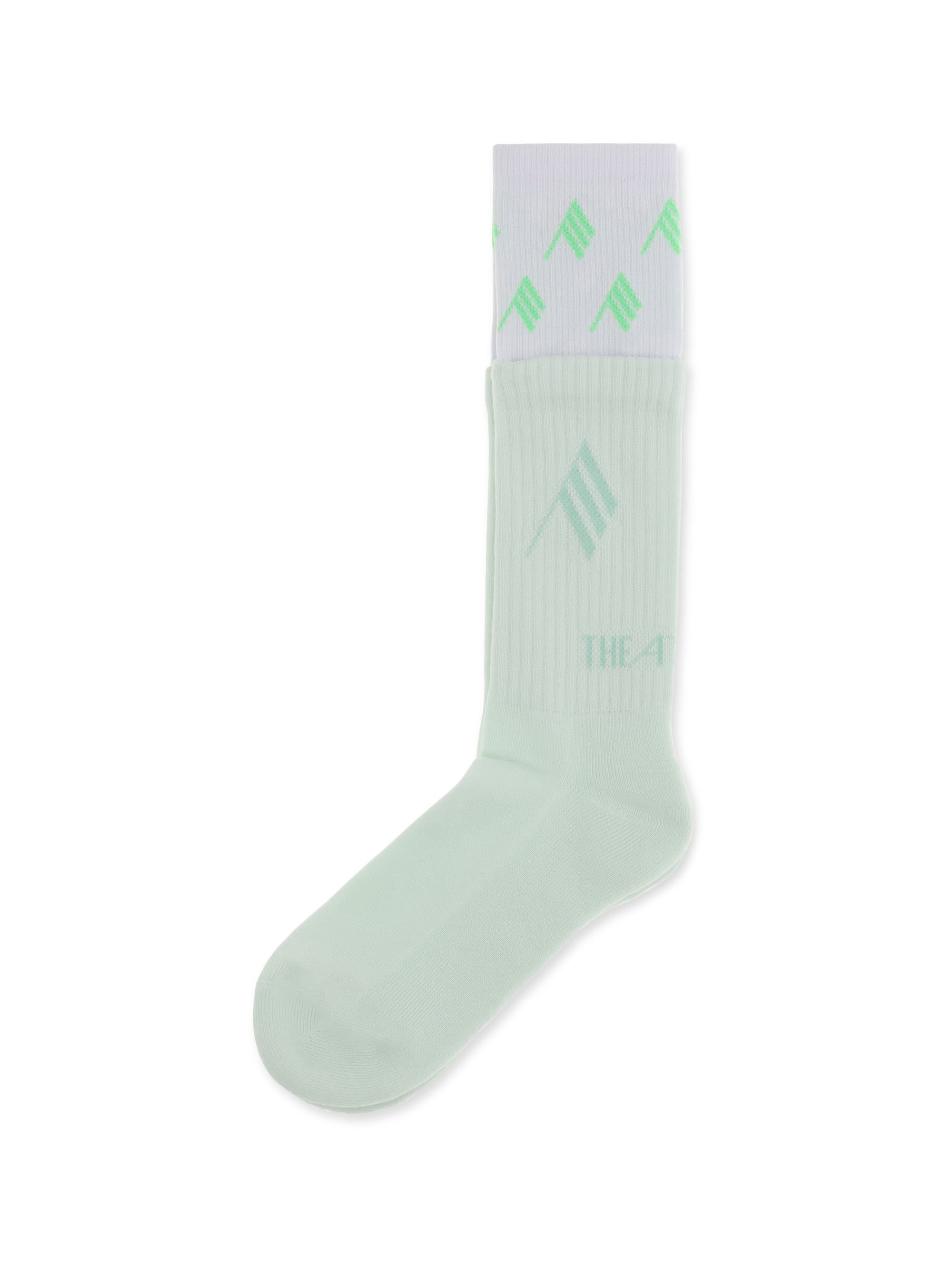 Logo Cotton Socks — Mint