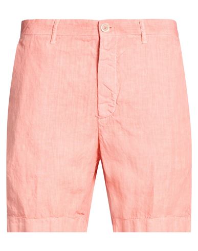 Man Shorts & Bermuda Shorts Salmon pink Size 30 Linen