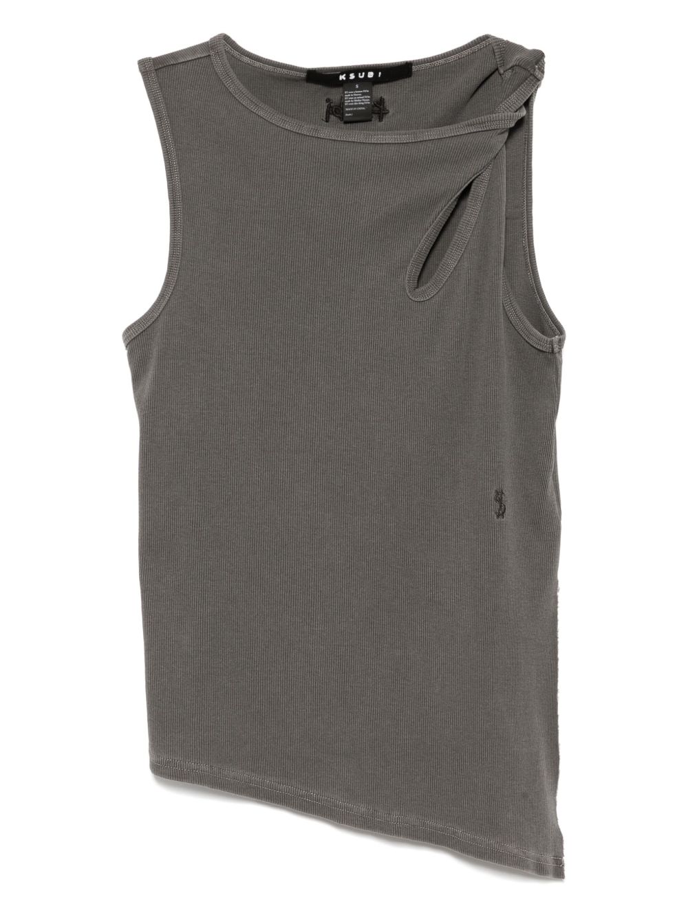 Ksubi twisted tank top - Grey